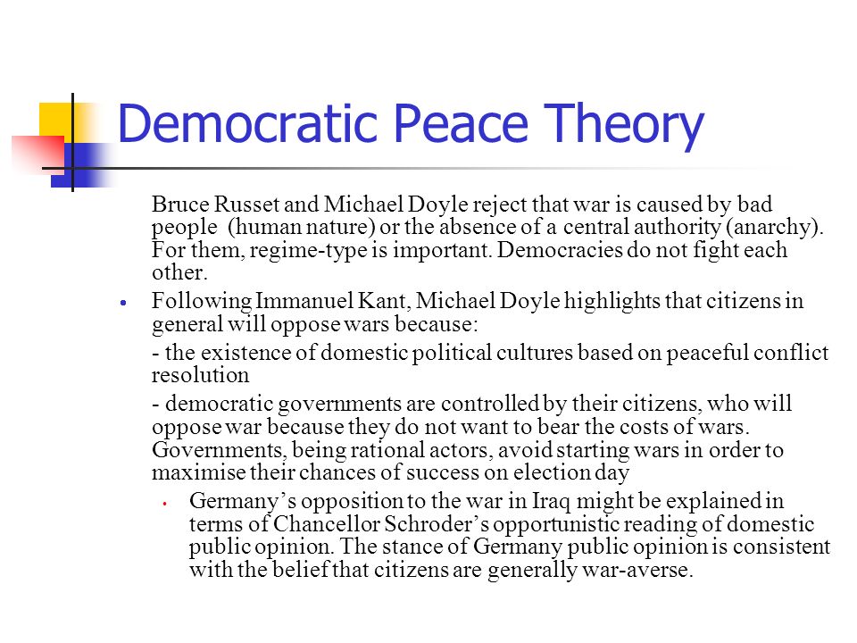 Democratic peace